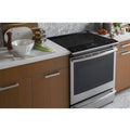 GE Profile 30” (5.3 Cu.Ft) Smart Induction Slide-In Range with 5 Burners (No-Preheat Air Fry) Stainless Steel