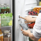 36” GE (21.9 Cu.Ft) Counter Depth French Door Refrigerator with Internal Water & Ice Dispenser (Stainless Steel)