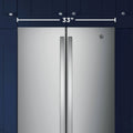 33” GE (24.7 Cu.Ft) French Door Refrigerator with Internal Water Dispenser and Icemaker in Fingerprint Resistant Stainless Steel - ENERGY STAR