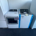 27” GE Top Load Washer (4.9 Cu.Ft) & Electronic Dryer (7.2 Cu.Ft) Set in White