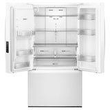 36” Whirlpool (29.5 Cu.Ft) White French Door Refrigerator with In-Door Water and Ice Maker Dispenser