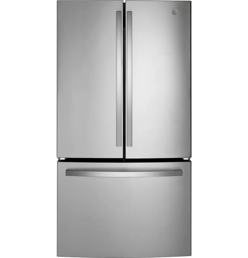 36” GE (21.9 Cu.Ft) Counter Depth French Door Refrigerator with Internal Water & Ice Dispenser (Stainless Steel)
