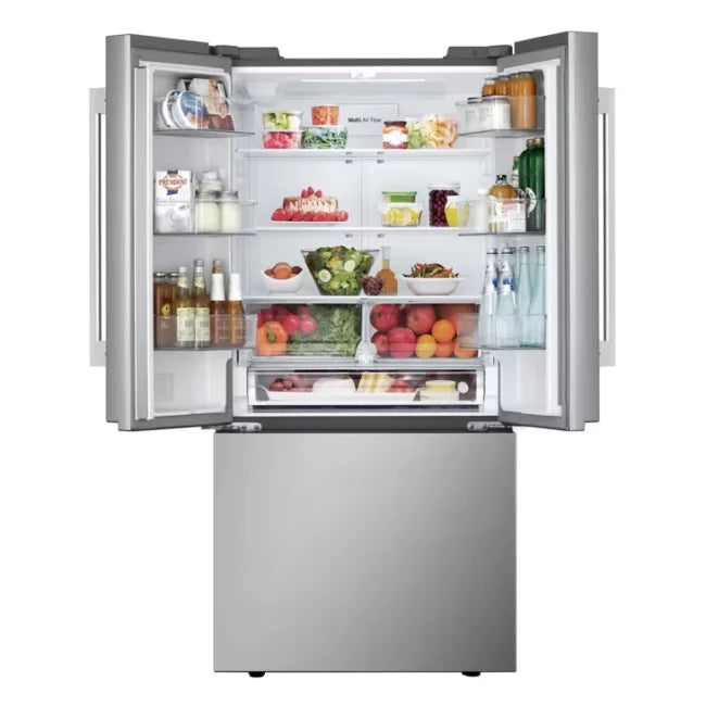 LG 33” (21 Cu.Ft) Counter-Depth French Door MAX Refrigerator with internal Ice Maker in Smudge-Resistant Stainless Steel - ENERGY STAR