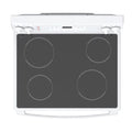 30” GE (5.0 Cu.Ft) Free Standing Electric Range Stove with Glass Top, Self-CleanOven and Storage Drawer (White)