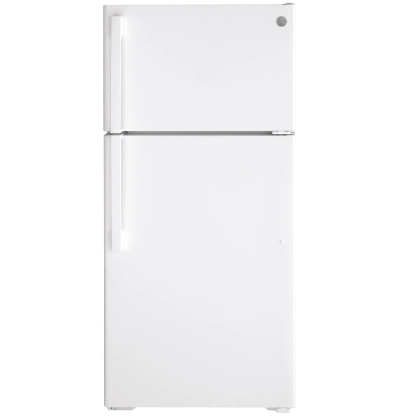 28” GE (15.6 Cu.Ft) Top Freezer Refrigerator (White)