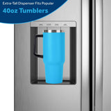 36” GE (28 Cu.Ft) Side by Side Refrigerator with Ice and Water Dispenser (Stainless Steel)