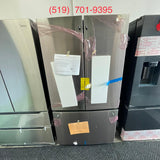 GE 36” (27 Cu.Ft) Fingerprint Resistant Stainless Steel French Door Refrigerator (Internal Water & Ice Dispenser)