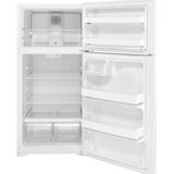 28” GE (15.6 Cu.Ft) Top Freezer Refrigerator (White)