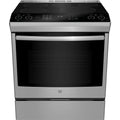 GE Profile 30” (5.3 Cu.Ft) Smart Induction Slide-In Range with 5 Burners (No-Preheat Air Fry) Stainless Steel