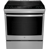 GE Profile 30” (5.3 Cu.Ft) Smart Induction Slide-In Range with 5 Burners (No-Preheat Air Fry) Stainless Steel