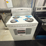 GE 30” (5.0 Cu.Ft) Electric Free Standing Coil Range Stove with 4 Burners (White)