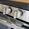 GE 30” (5.0 Cu.Ft) Gas Range Stove with Steam clean & Precise Simmer Burner Broil drawer Oven in Stainless Steel