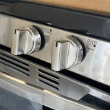 GE 30” (5.0 Cu.Ft) Gas Range Stove with Steam clean & Precise Simmer Burner Broil drawer Oven in Stainless Steel