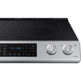 30” Samsung (6.3 Cu.Ft) Electric Slide-in Range Stove with Fan Convection Oven - Wi-Fi Connectivity (Stainless Steel) 5 Elements