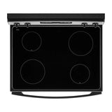 30” Amana (4.8 Cu.Ft) Stainless Steel Electric 4 Element Range Stove with Extra-Large Oven Window