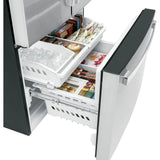 36” GE (21.9 Cu.Ft) Counter Depth French Door Refrigerator with Internal Water & Ice Dispenser (Stainless Steel)