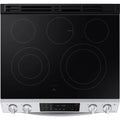 30” Samsung (6.3 Cu.Ft) Electric Slide-in Range Stove with Fan Convection Oven - Wi-Fi Connectivity (Stainless Steel) 5 Elements