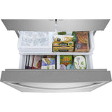 Frigidaire 36” (28.8 Cu.Ft) French Door Refrigerator with Internal Water & Ice Dispenser in Smudge-Proof Stainless Steel - ENERGY STAR
