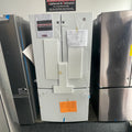 GE 33” (18.6 Cu.Ft) Counter Depth French Door Refrigerator (White) internal Water & Ice