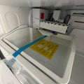 GE 33” (18.6 Cu.Ft) Counter Depth French Door Refrigerator (White) internal Water & Ice