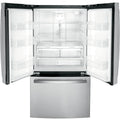 36” GE (21.9 Cu.Ft) Counter Depth French Door Refrigerator with Internal Water & Ice Dispenser (Stainless Steel)