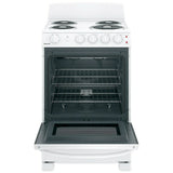 GE 24” (2.9 Cu.Ft) Freestanding Electric Coil Range Stove