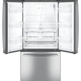 33” GE (24.7 Cu.Ft) French Door Refrigerator with Internal Water Dispenser and Icemaker in Fingerprint Resistant Stainless Steel - ENERGY STAR