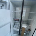 36” GE (28 Cu.Ft) Side by Side Refrigerator with Ice and Water Dispenser (Stainless Steel)