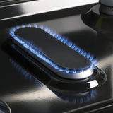 GE 30” (5.0 Cu.Ft) Gas Range Stove with Steam clean & Precise Simmer Burner Broil drawer Oven in Stainless Steel